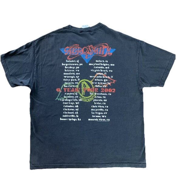 Vintage Aerosmith 2002 O Yeah Tour T-Shirt | Men’s XL | Y2K Rock Tee - Picture 2 of 8